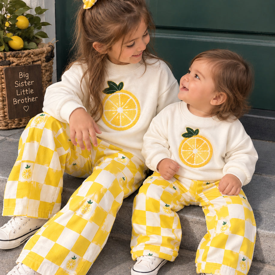 PUNCH İŞLEMELİ LİMON - Lilou's Kids Fashion
