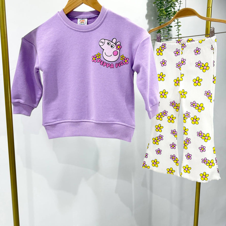 PEPPA PİG İSPANYOL PAÇA TAYTLI TAKIM - Lilou's Kids Fashion