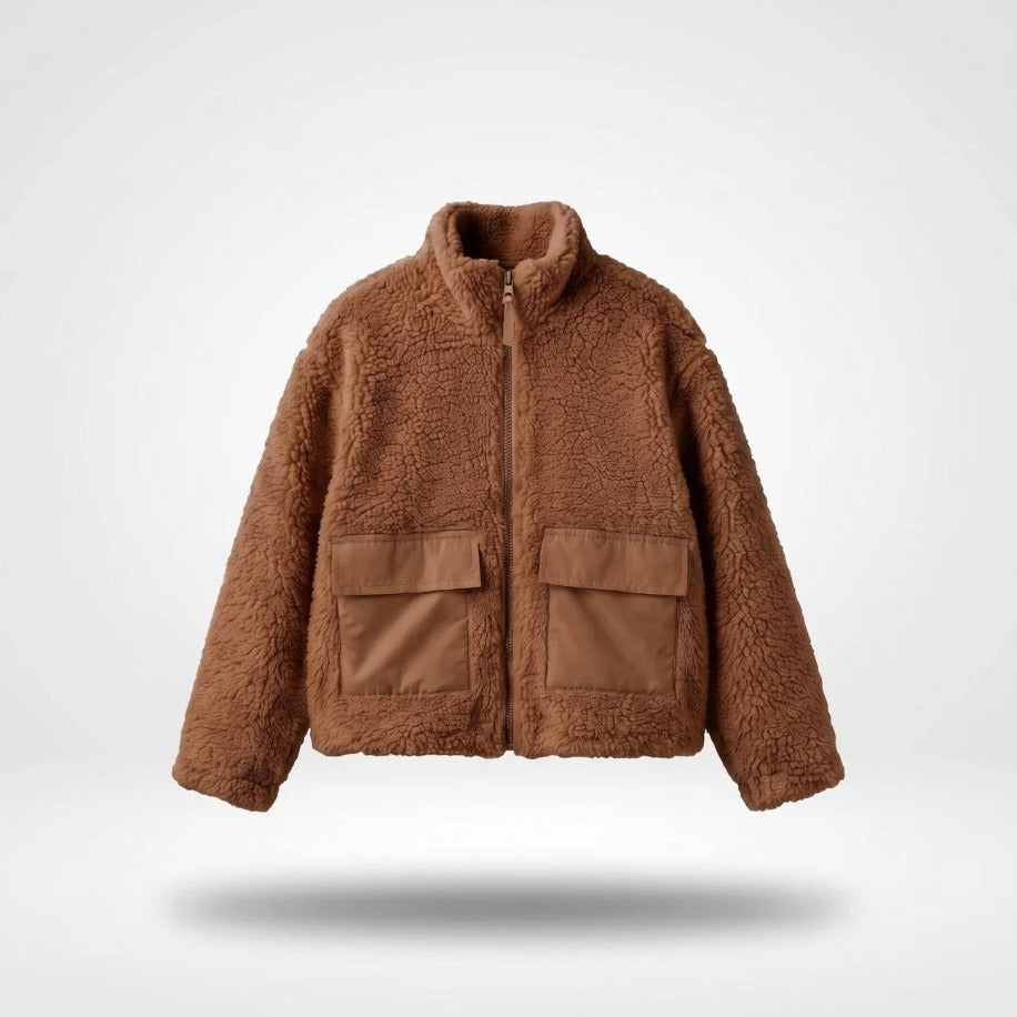 LA'CİEL PARİS KAHVERENGİ PELUŞ CEKET - Lilou's Kids Fashion