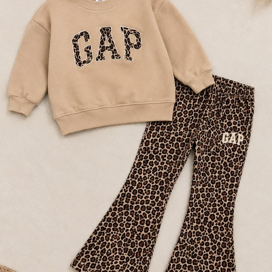 MARKA LEOPARLI İSPANYOL PAÇA TAYTLI TAKIM - Lilou's Kids Fashion