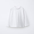 BEYAZ UZUN KOL OVERSİZE TSHİRT - Lilou's Kids Fashion