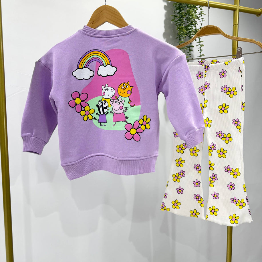 PEPPA PİG İSPANYOL PAÇA TAYTLI TAKIM - Lilou's Kids Fashion
